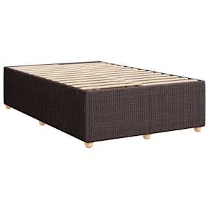 Box spring postel s matrací tmavě hnědá 120x190 cm textil - obrázek 8