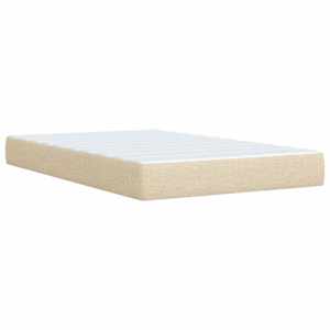 Box spring postel s matrací krémová 120x190 cm textil - obrázek 10