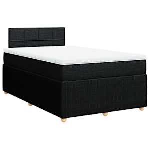 Box spring postel s matrací černá 120x190 cm textil - obrázek 2