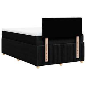 Box spring postel s matrací černá 120x190 cm textil - obrázek 6