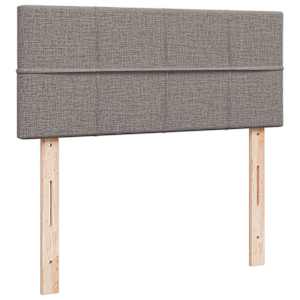 Box spring postel s matrací taupe 120x190 cm textil - obrázek 7