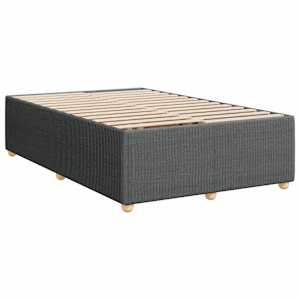 Box spring postel s matrací tmavě šedá 120x190 cm textil - obrázek 8