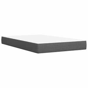 Box spring postel s matrací tmavě šedá 120x190 cm textil - obrázek 10