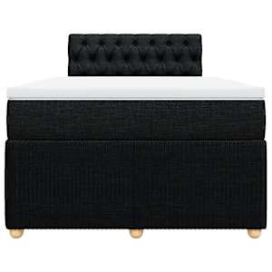 Box spring postel s matrací černá 120x190 cm textil - obrázek 4