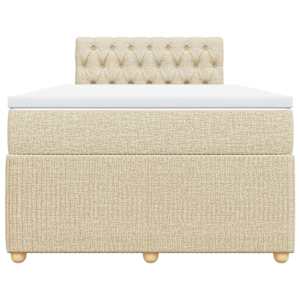 Box spring postel s matrací krémová 120x190 cm textil - obrázek 4