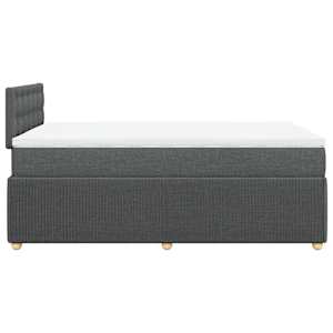 Box spring postel s matrací tmavě šedá 120x190 cm textil - obrázek 5