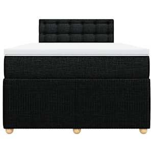 Box spring postel s matrací černá 120x190 cm textil - obrázek 4
