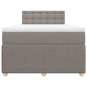 Box spring postel s matrací taupe 120x190 cm textil - obrázek 4