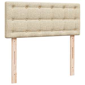 Box spring postel s matrací krémová 120x190 cm textil - obrázek 7