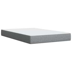 Box spring postel s matrací světle šedá 120 x 200 cm textil - obrázek 9