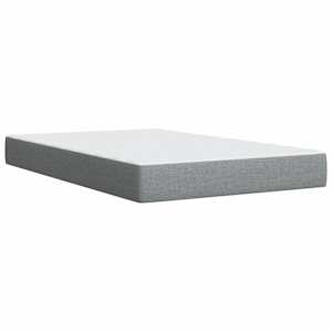 Box spring postel s matrací světle šedá 120 x 200 cm textil - obrázek 9