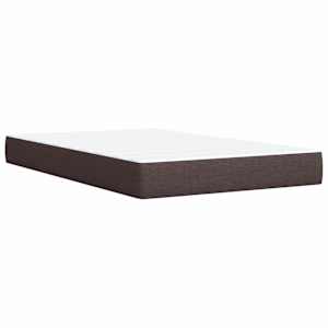 Box spring postel s matrací tmavě hnědá 120x200 cm textil - obrázek 9