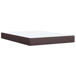 Box spring postel s matrací tmavě hnědá 140x190 cm textil - obrázek 9
