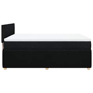 Box spring postel s matrací černá 140 x 190 cm textil - obrázek 5