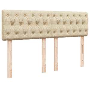 Box spring postel s matrací krémová 140x190 cm textil - obrázek 7