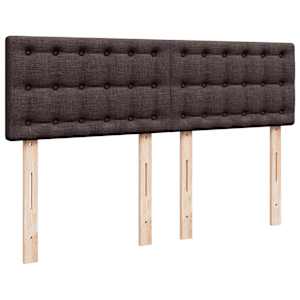 Box spring postel s matrací tmavě hnědá 140x190 cm textil - obrázek 7