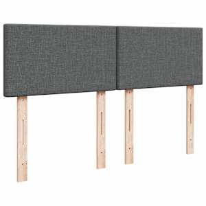 Box spring postel s matrací tmavě šedá 140x200 cm textil - obrázek 7