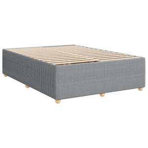 Box spring postel s matrací světle šedá 160 x 200 cm textil - obrázek 8