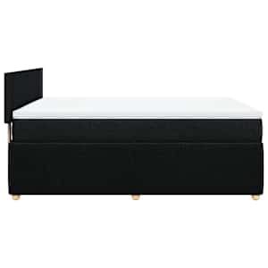 Box spring postel s matrací černá 160x200 cm textil - obrázek 5
