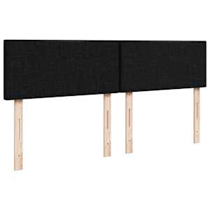 Box spring postel s matrací černá 160x200 cm textil - obrázek 7