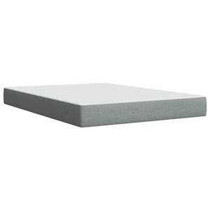 Box spring postel s matrací světle šedá 160 x 200 cm textil - obrázek 9