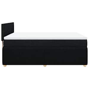Box spring postel s matrací černá 160x200 cm textil - obrázek 5