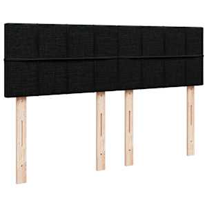 Box spring postel s matrací černá 160x200 cm textil - obrázek 7