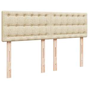 Box spring postel s matrací krémová 160x200 cm textil - obrázek 7