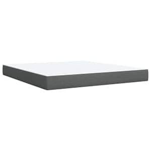 Box spring postel s matrací tmavě šedá 180x200 cm textil - obrázek 9