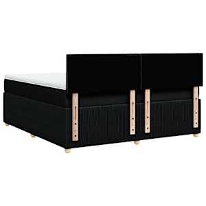 Box spring postel s matrací černá 180x200 cm textil - obrázek 6