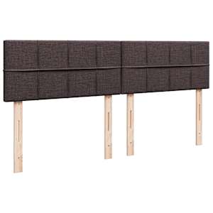 Box spring postel s matrací tmavě hnědá 180x200 cm textil - obrázek 7