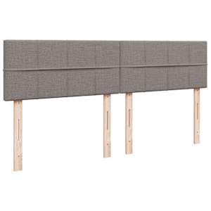 Box spring postel s matrací taupe 180x200 cm textil - obrázek 7