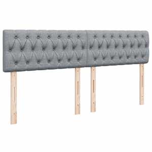 Box spring postel s matrací světle šedá 180 x 200 cm textil - obrázek 7