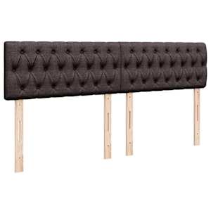 Box spring postel s matrací tmavě hnědá 180x200 cm textil - obrázek 7