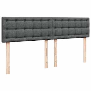 Box spring postel s matrací tmavě šedá 180x200 cm textil - obrázek 7