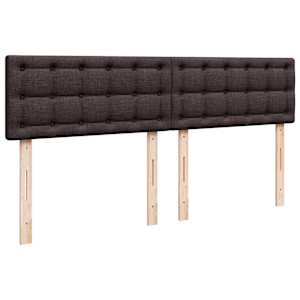 Box spring postel s matrací tmavě hnědá 180x200 cm textil - obrázek 7