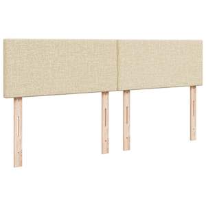 Box spring postel s matrací krémová 200x200 cm textil - obrázek 7