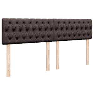 Box spring postel s matrací tmavě hnědá 200x200 cm textil - obrázek 7