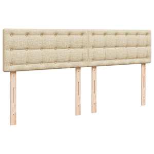Box spring postel s matrací krémová 200x200 cm textil - obrázek 7