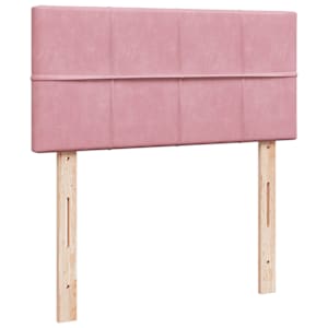 Box spring postel s matrací růžová 80 x 200 cm samet - obrázek 5