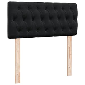 Box spring postel s matrací černá 80 x 200 cm samet - obrázek 5