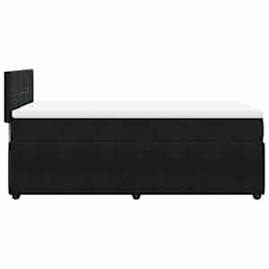 Box spring postel s matrací černá 90x190 cm samet - obrázek 9