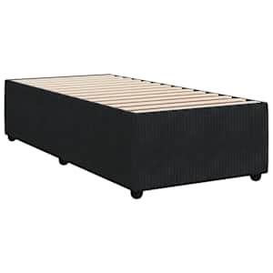 Box spring postel s matrací černá 100x200 cm samet - obrázek 6