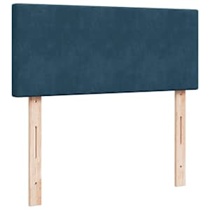 Box spring postel s matrací modrá 120 x 190 cm samet - obrázek 5