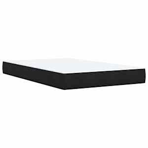 Box spring postel s matrací černá 120 x 190 cm samet - obrázek 7
