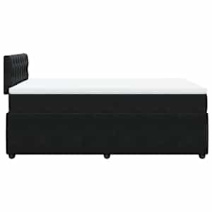 Box spring postel s matrací černá 120 x 190 cm samet - obrázek 9