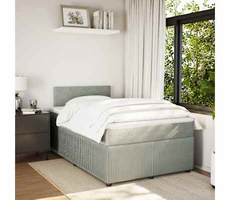 vidaXL &Kappa;&rho;&epsilon;&beta;ά&tau;&iota; Boxspring &mu;&epsilon; &Sigma;&tau;&rho;ώ&mu;&alpha; &Alpha;&nu;&omicron;&iota;&chi;&tau;ό &Gamma;&kappa;&rho;&iota; 120x200 &epsilon;&kappa;. &Beta;&epsilon;&lambda;&omicron;ύ&delta;&iota;&nu;&omicron;