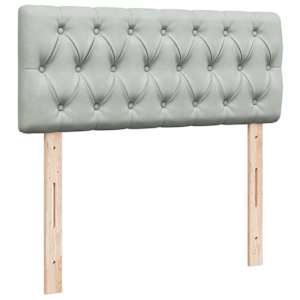 Box spring postel s matrací světle šedá 120 x 200 cm samet - obrázek 5