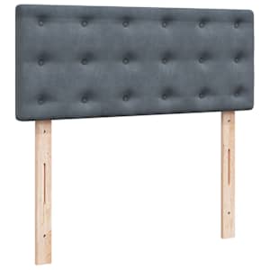 Box spring postel s matrací tmavě šedá 120 x 200 cm samet - obrázek 5