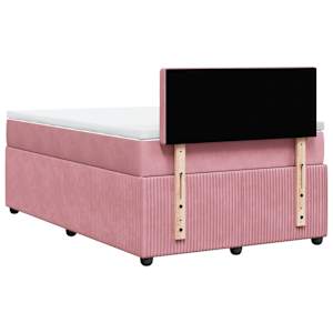 Box spring postel s matrací růžová 120 x 200 cm samet - obrázek 10